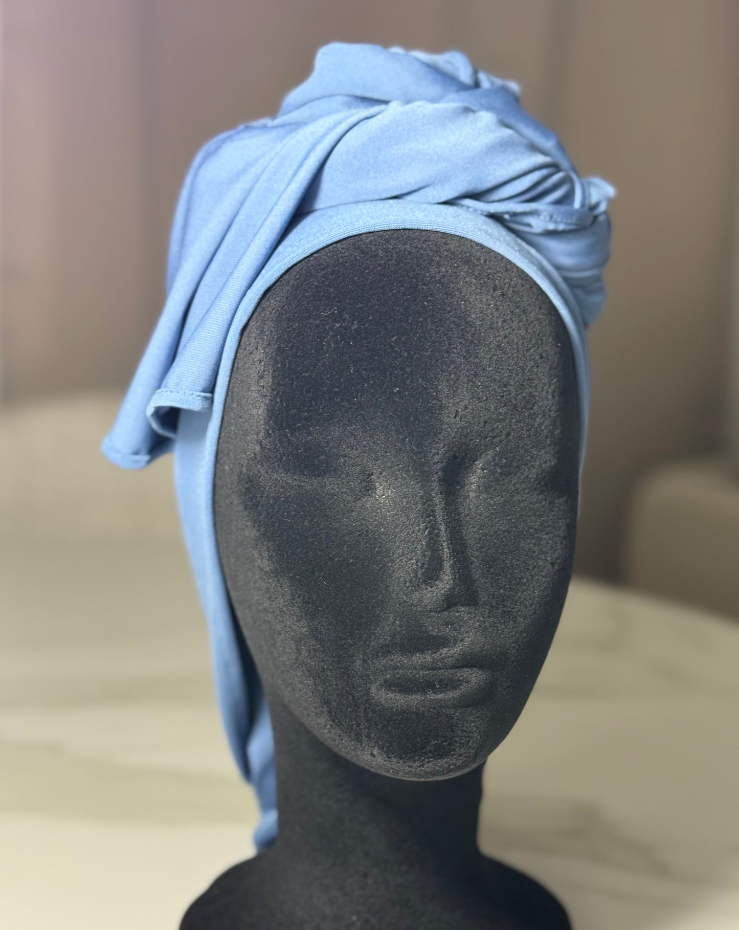 Châle Céleste bleu – voile long, confortable et extensible, Made in France