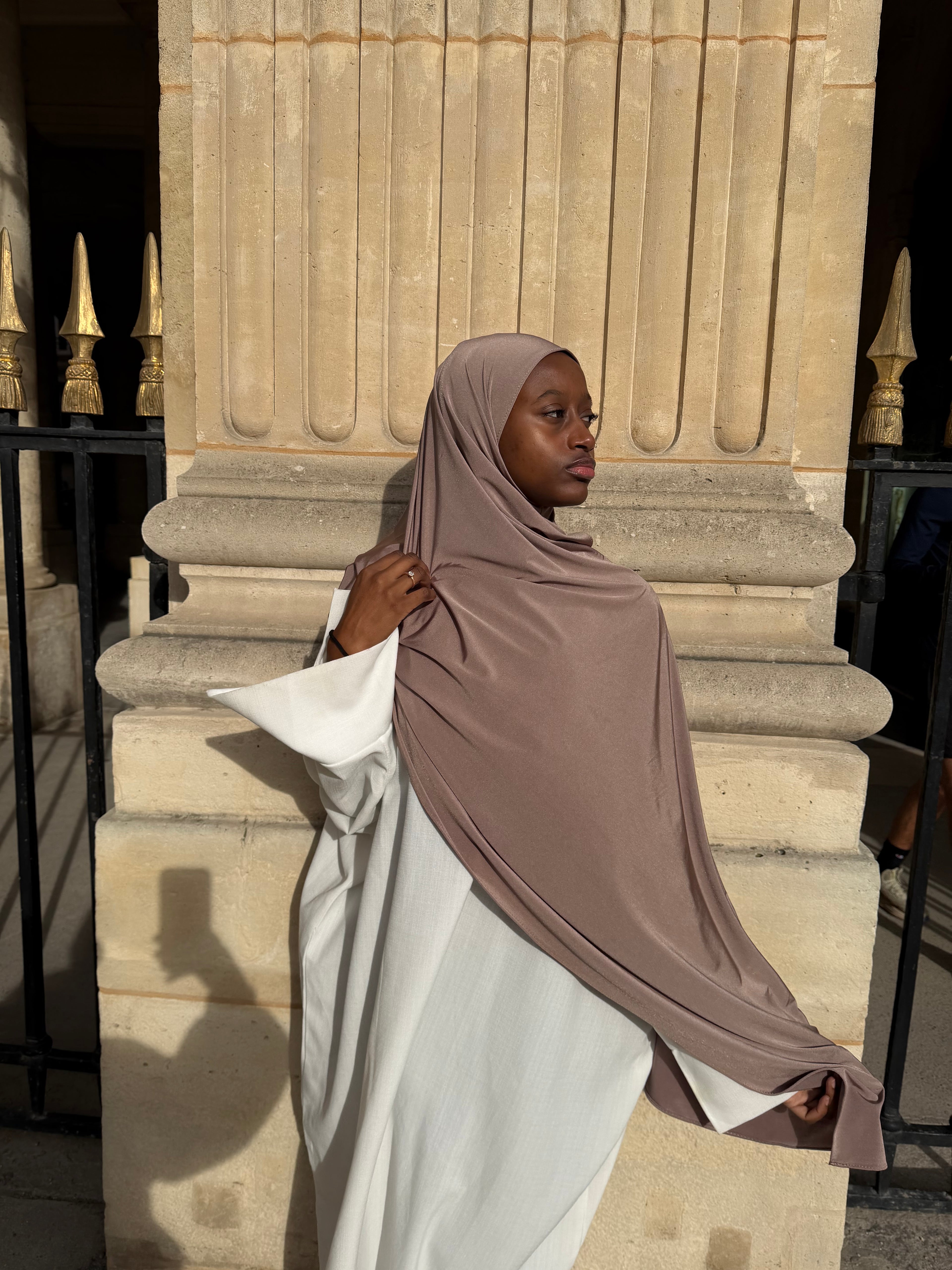 Satiné Enfilé - Hijab Prêt-à-Porter en Jersey Premium Satiné - RONIZZ