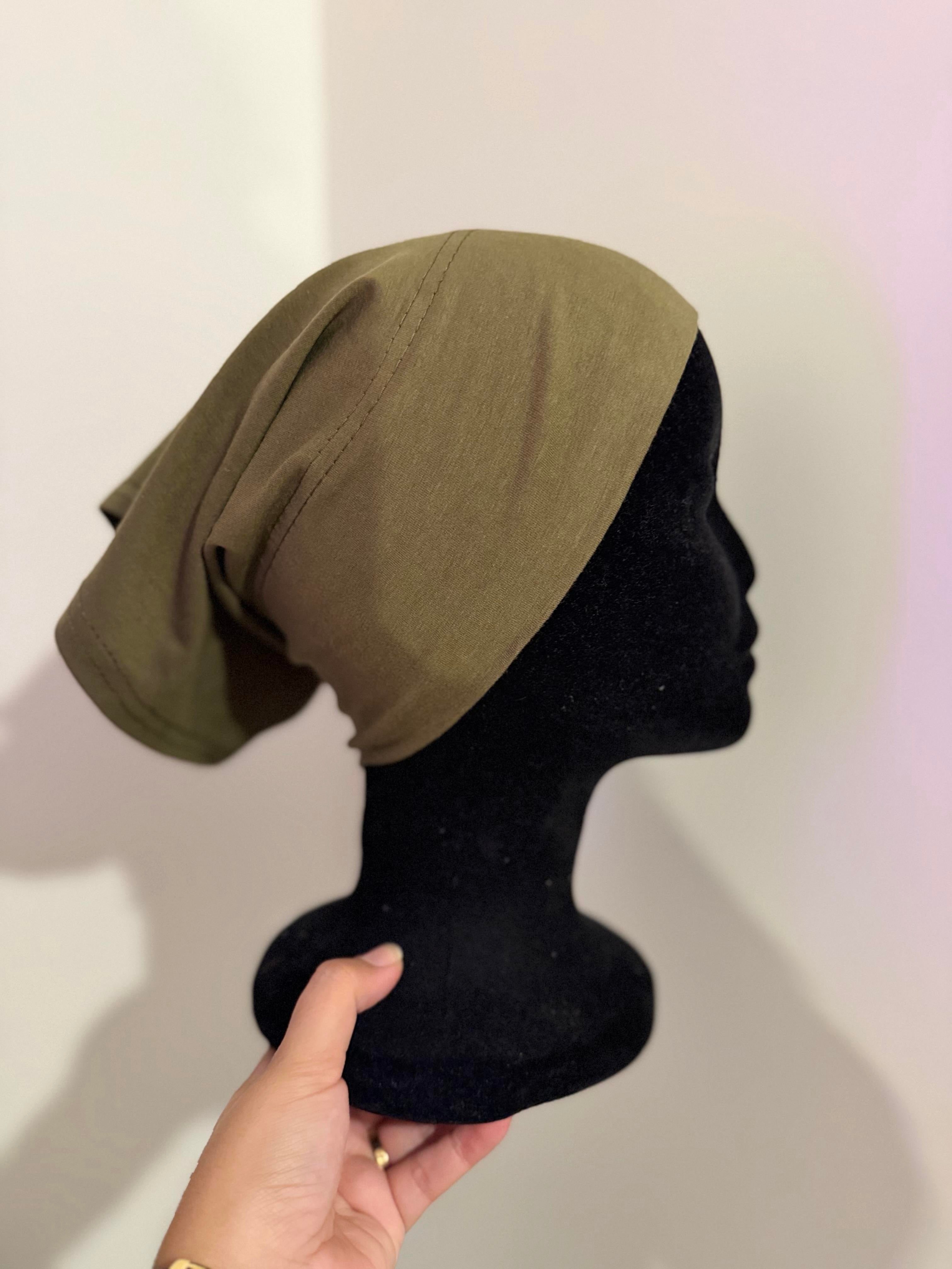 Bonnet sous hijab coton kaki