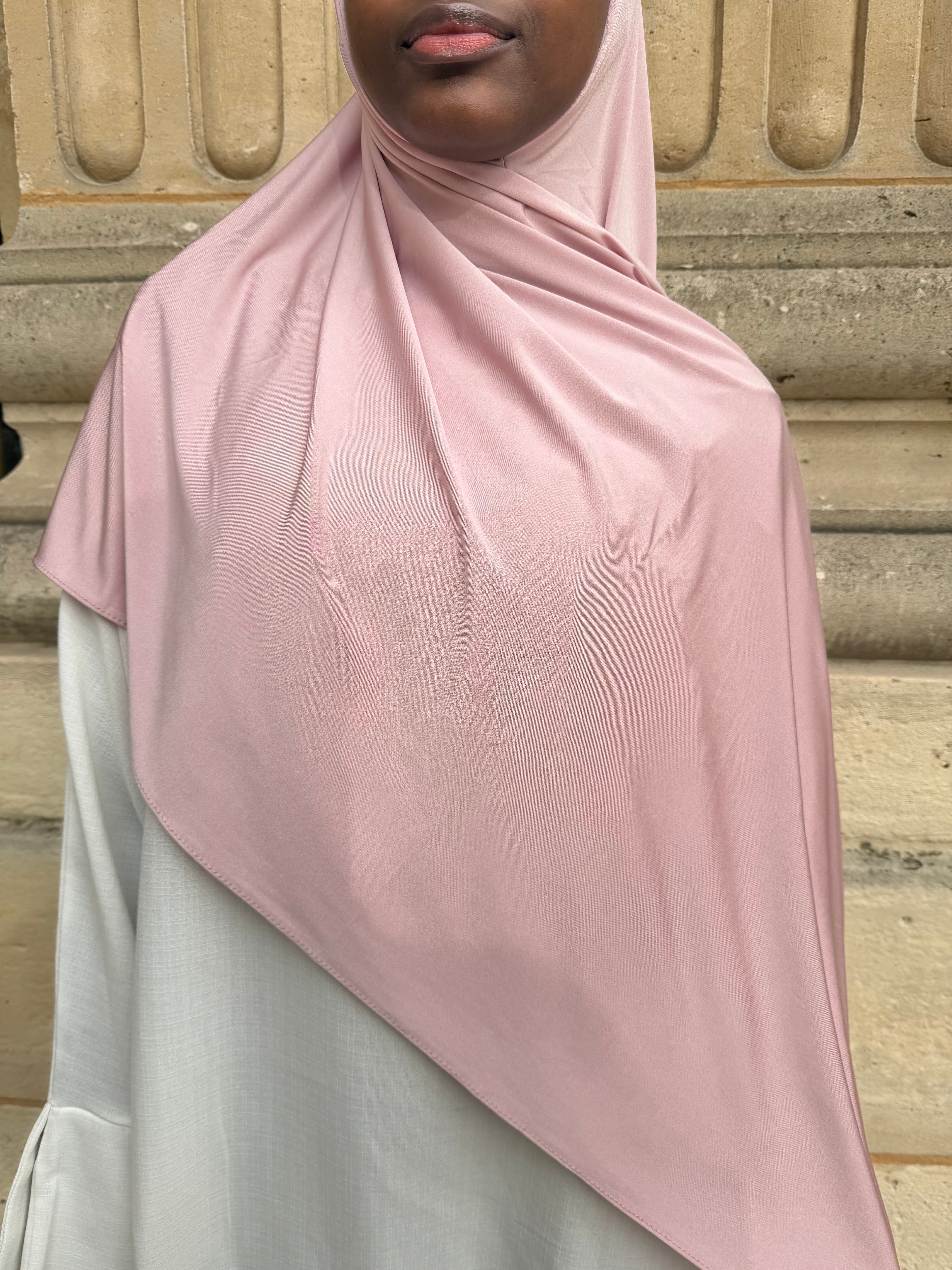 Satiné Enfilé - Hijab Prêt-à-Porter en Jersey Premium Satiné - RONIZZ