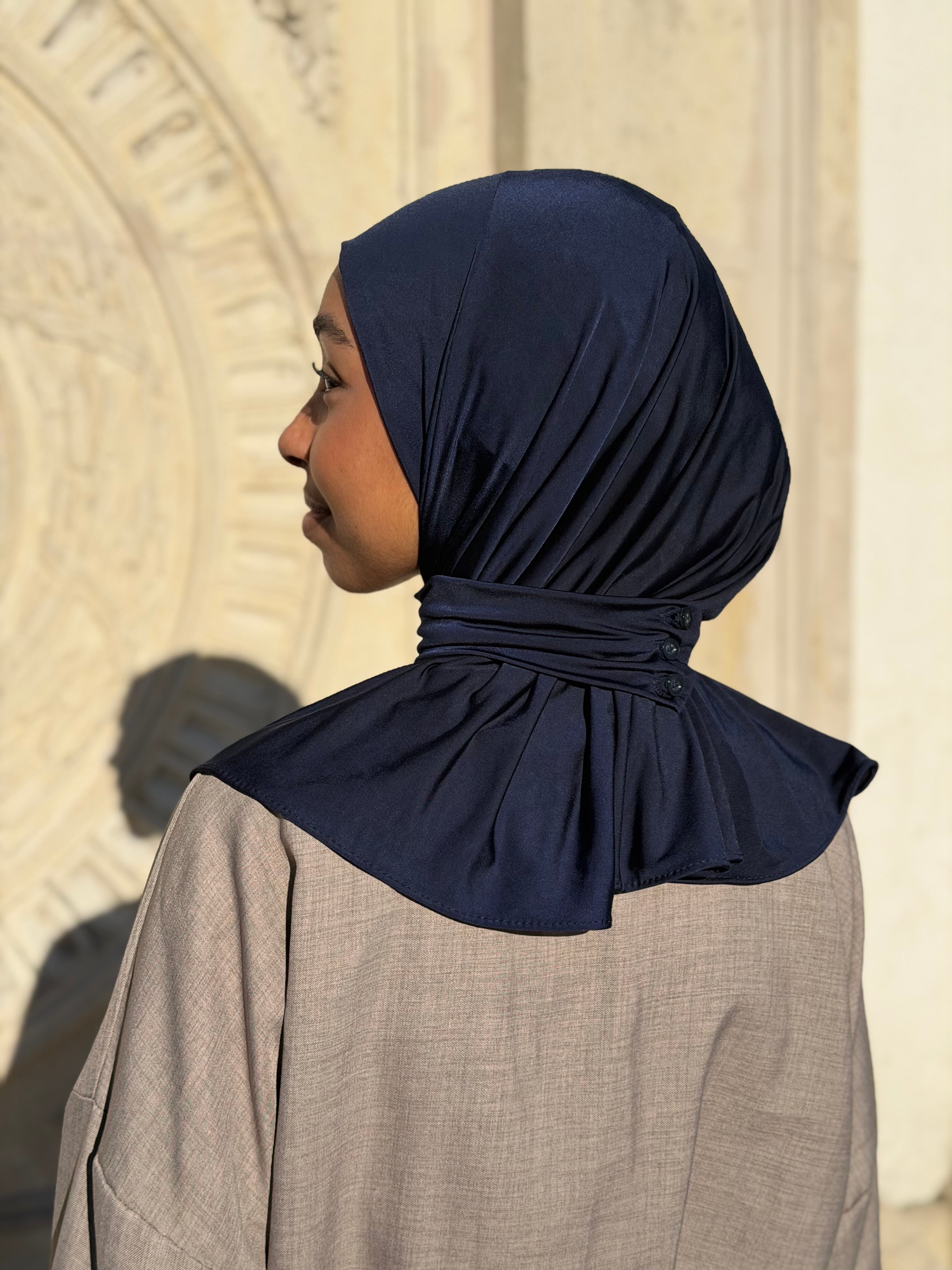 Cagoule Boutonnée en Jersey Liquide - Ultra Douce & Ultra Fluide - RONIZZ