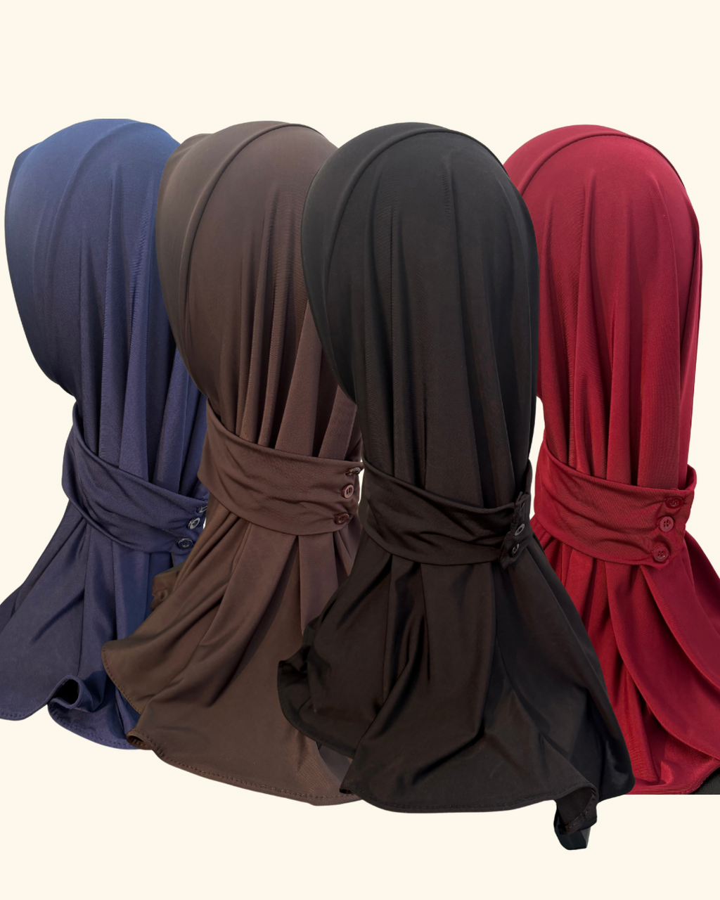 Cagoule Boutonnée en Jersey Liquide - Ultra Douce & Ultra Fluide - RONIZZ