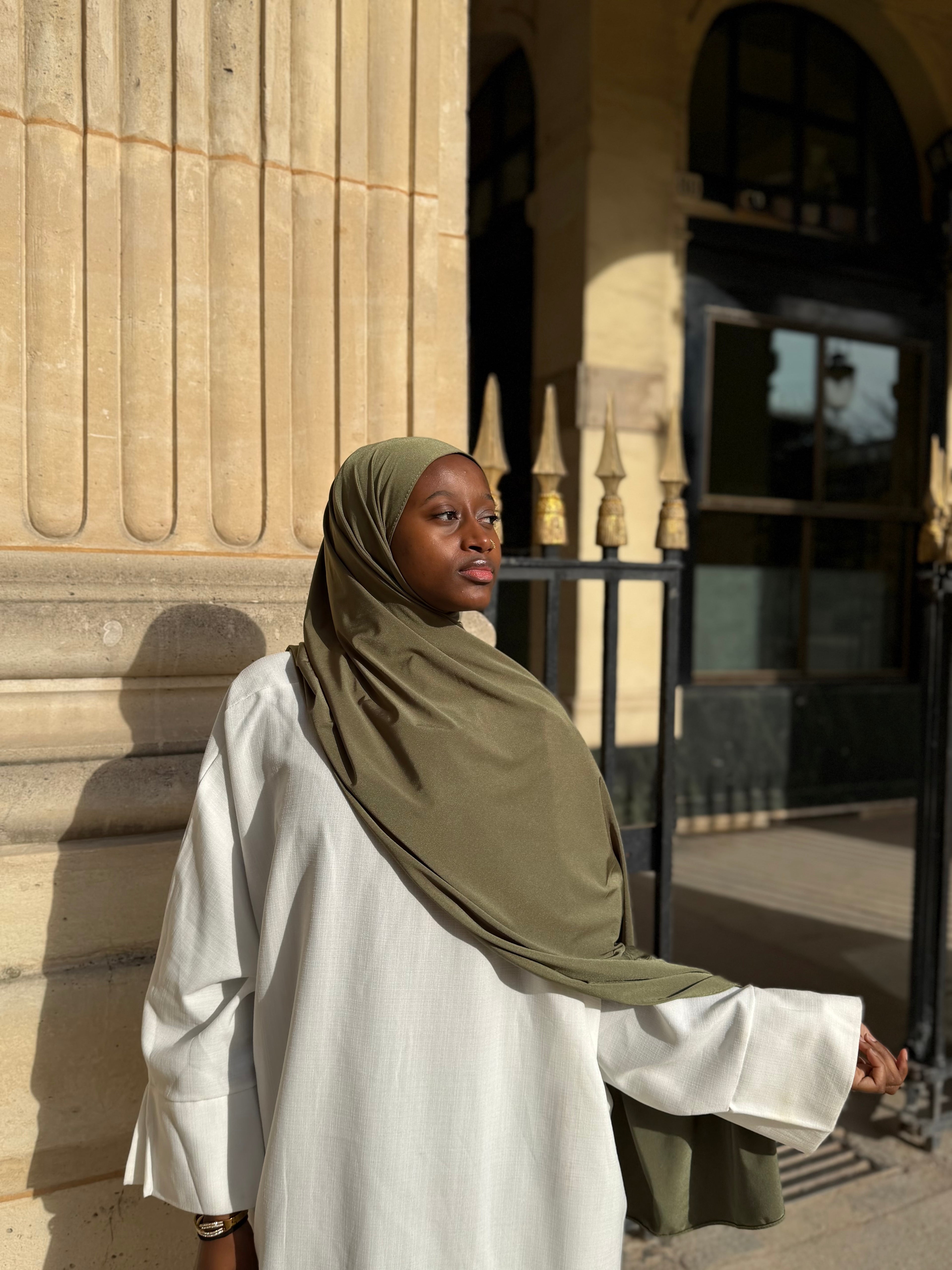 Satiné Enfilé - Hijab Prêt-à-Porter en Jersey Premium Satiné - RONIZZ