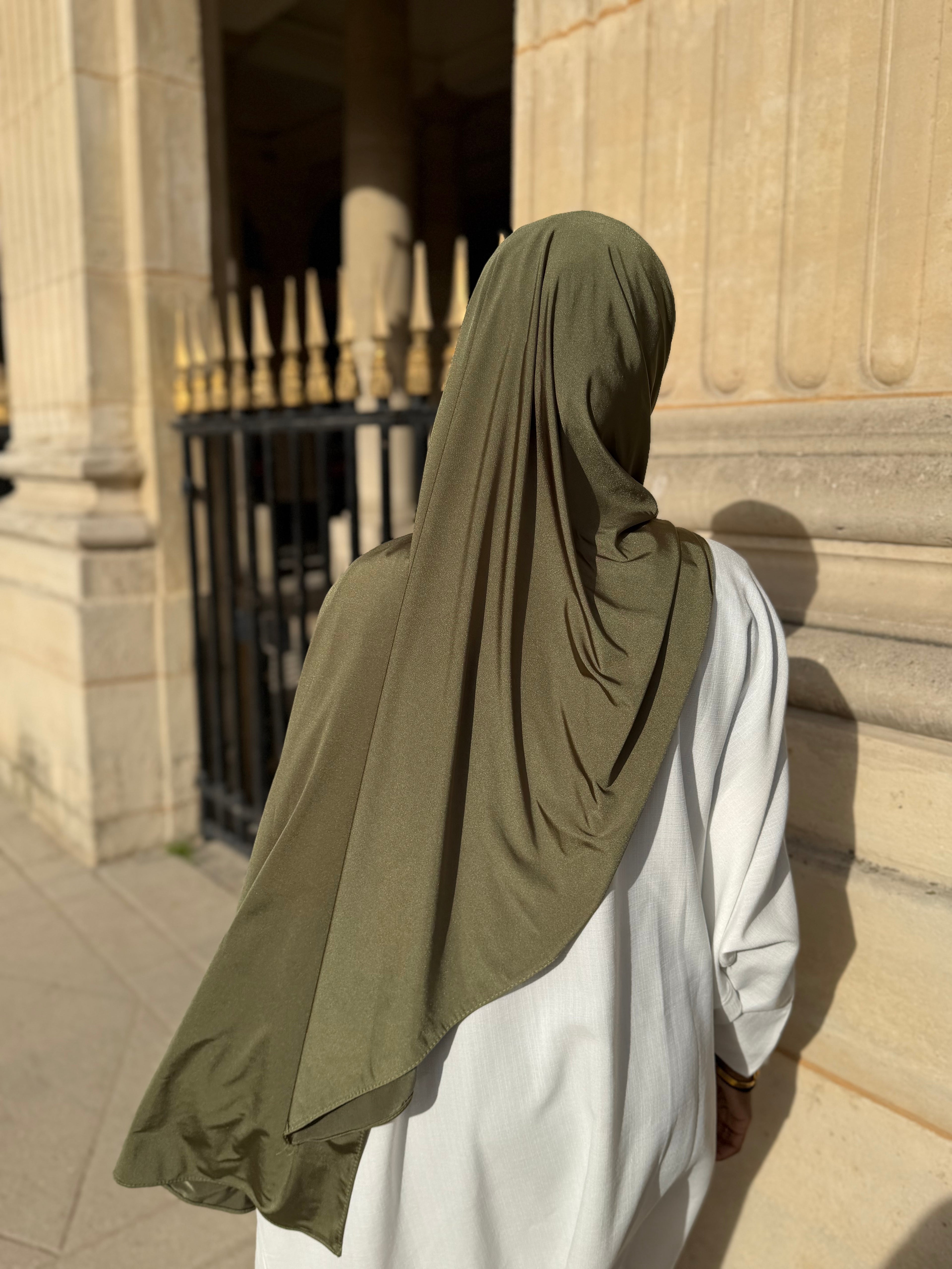 Satiné Enfilé - Hijab Prêt-à-Porter en Jersey Premium Satiné - RONIZZ