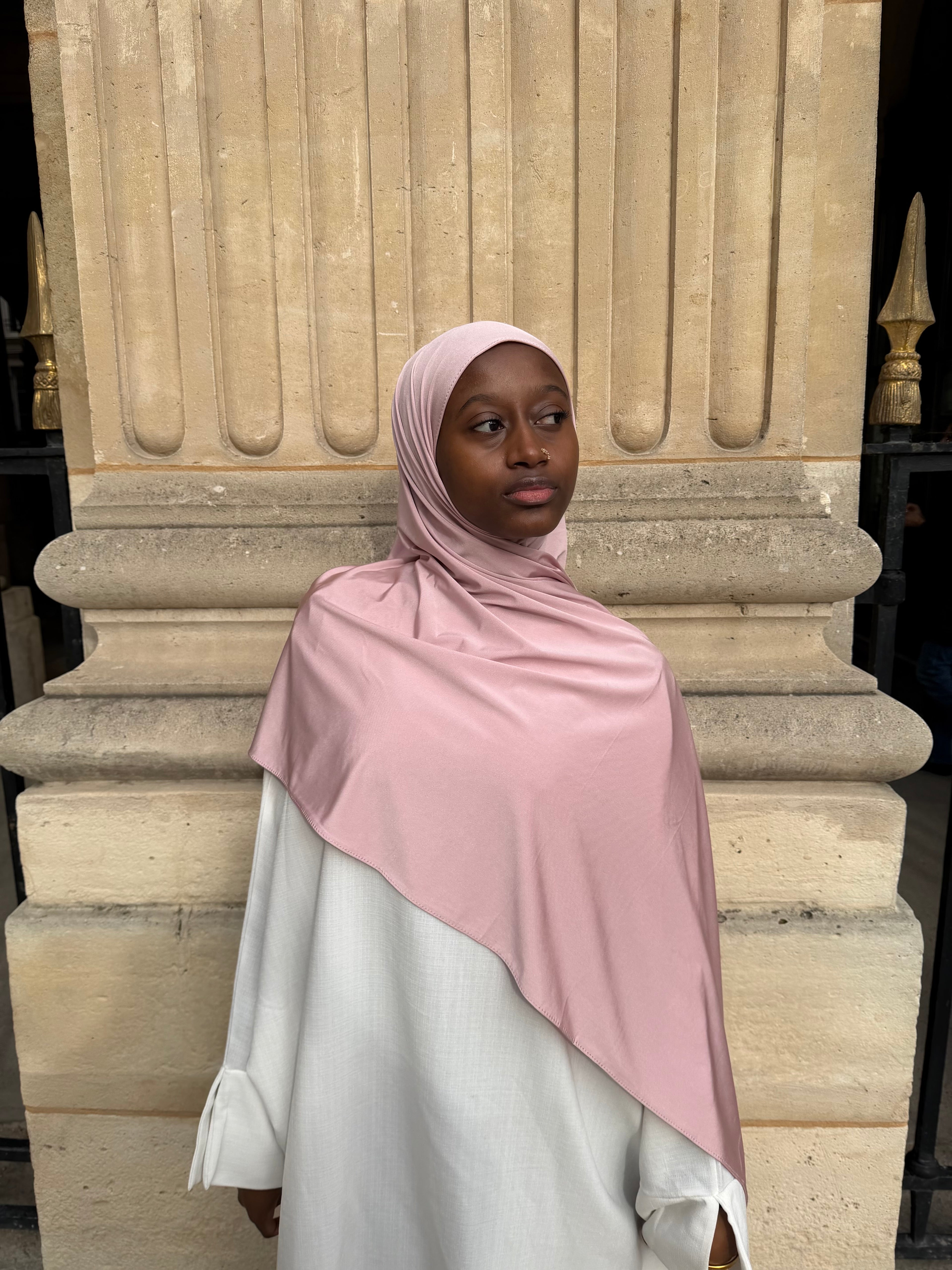 Satiné Enfilé - Hijab Prêt-à-Porter en Jersey Premium Satiné - RONIZZ