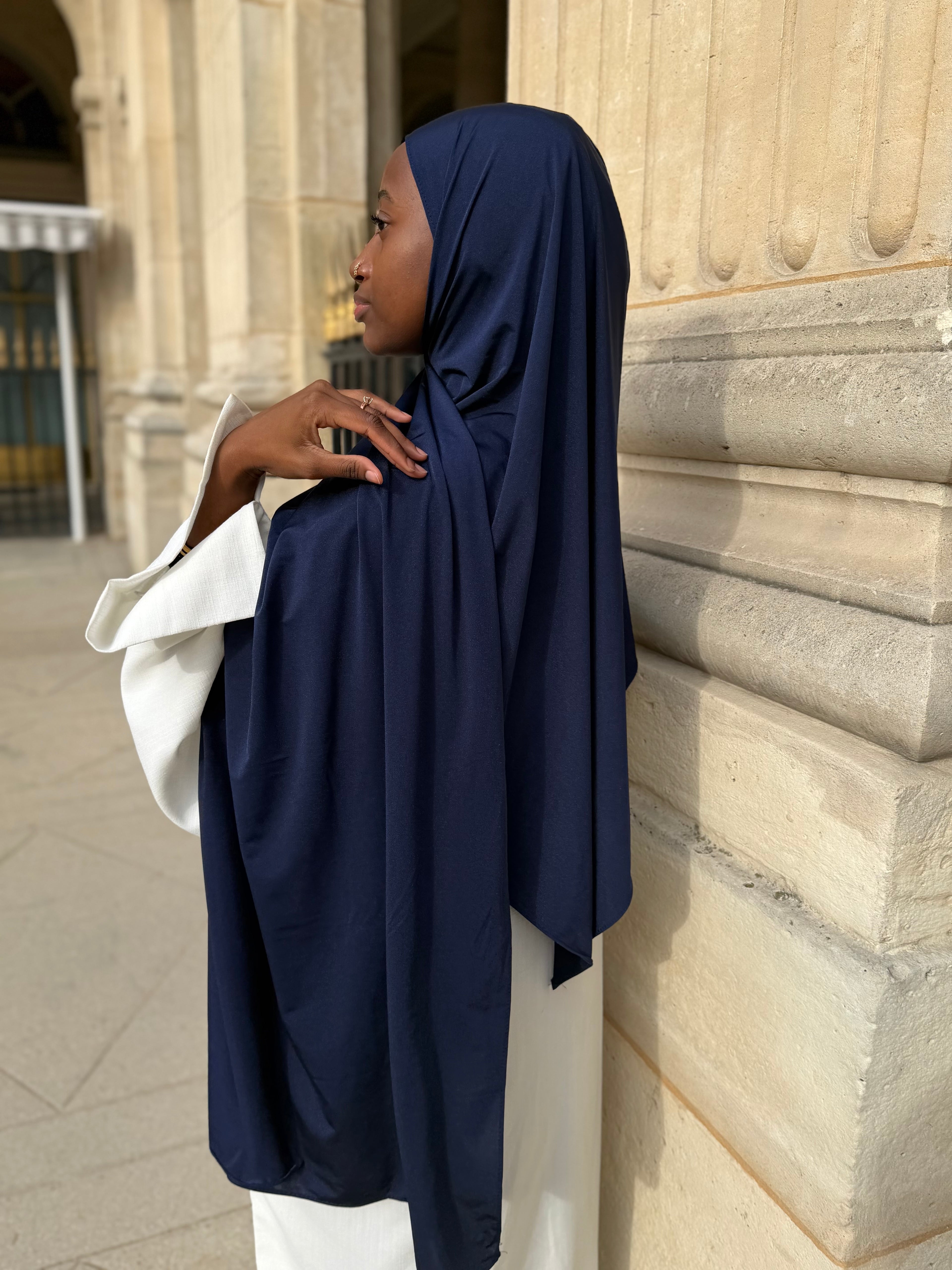 Satiné Enfilé - Hijab Prêt-à-Porter en Jersey Premium Satiné - RONIZZ