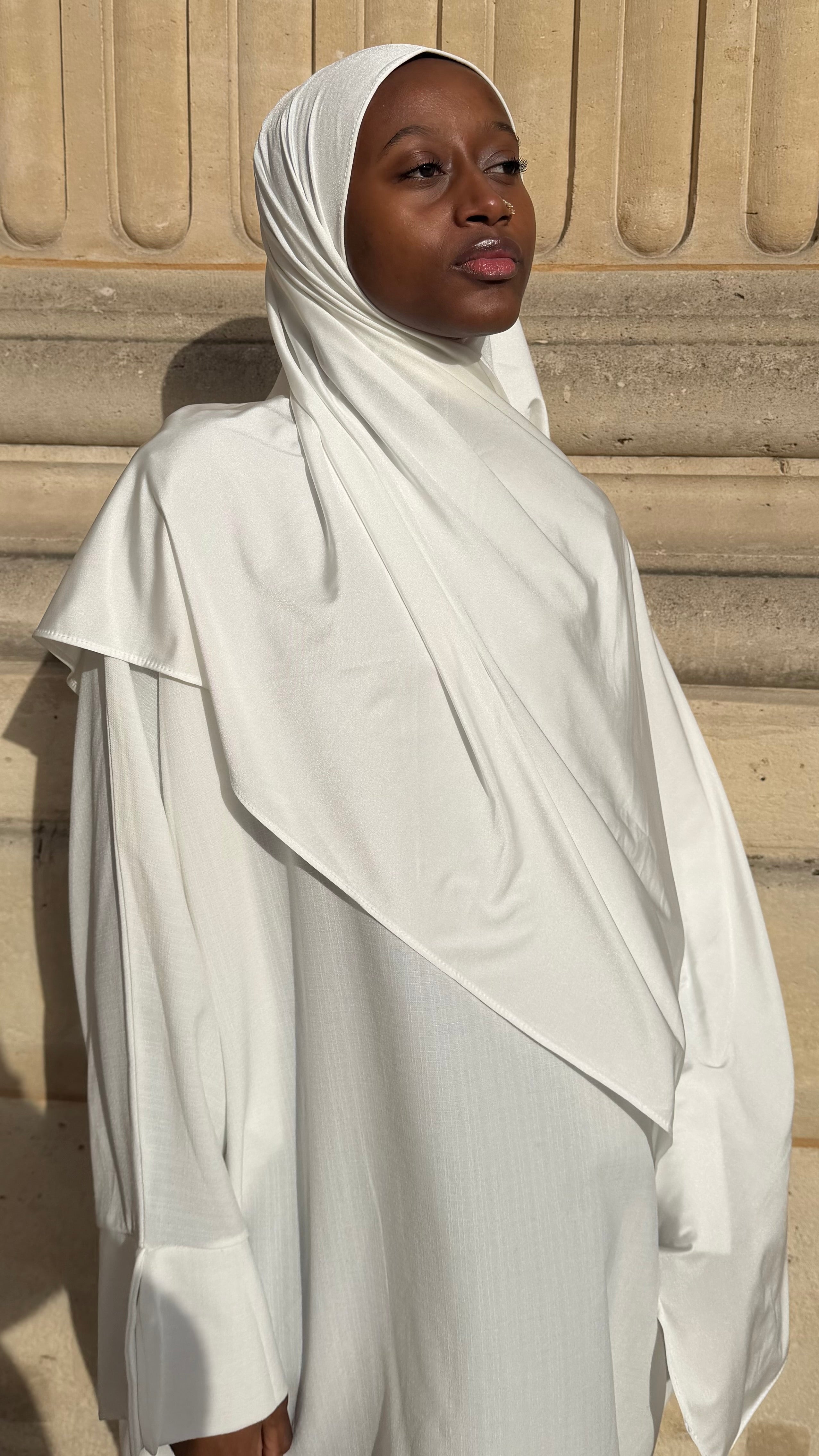 Satiné Enfilé - Hijab Prêt-à-Porter en Jersey Premium Satiné - RONIZZ