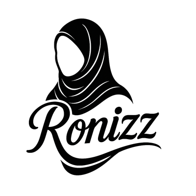 Logo de la marque RONIZZ, spécialiste des hijabs pratiques et élégants pour femme