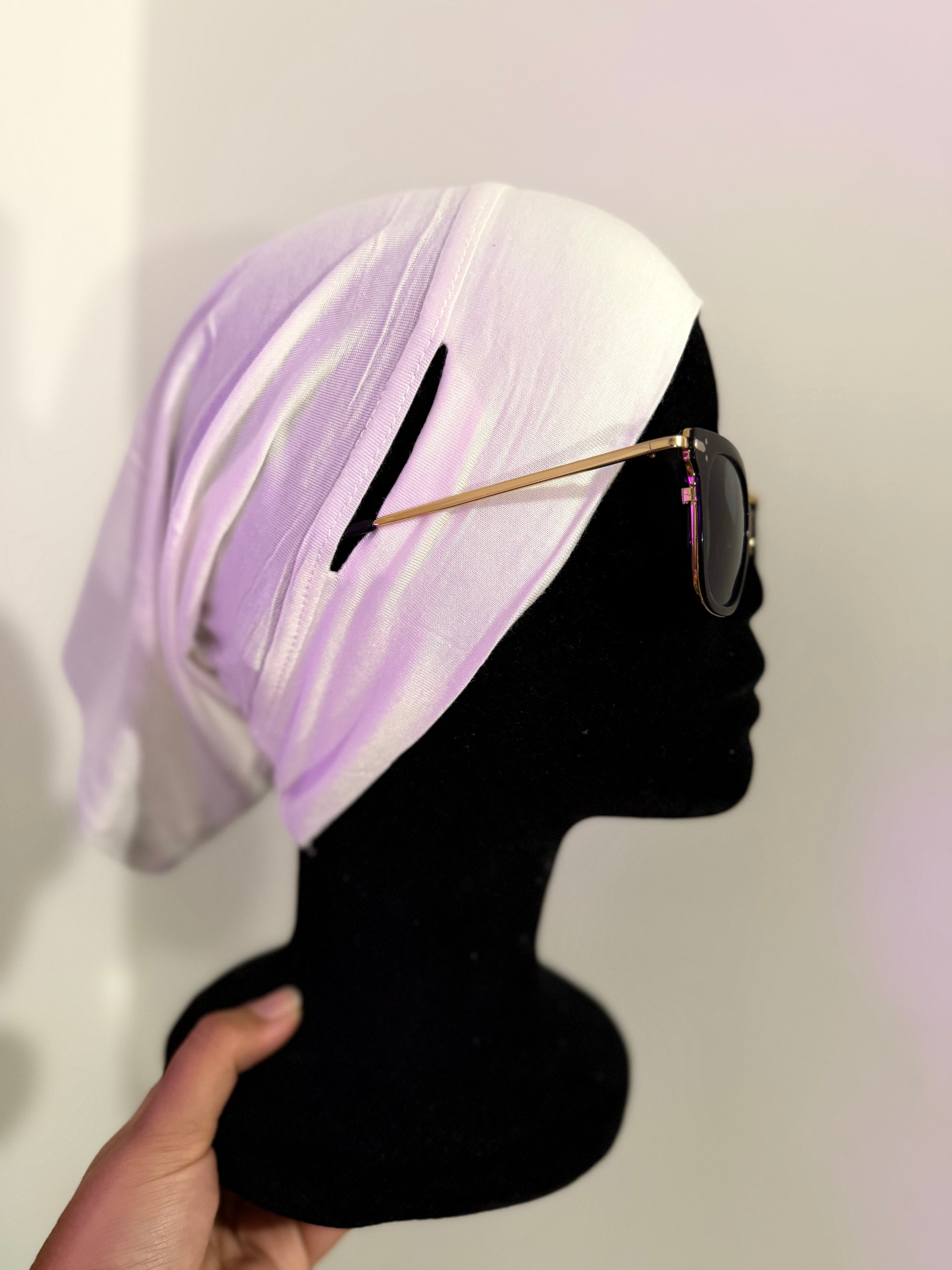 Bonnet sous hijab avec ouverture pour lunettes