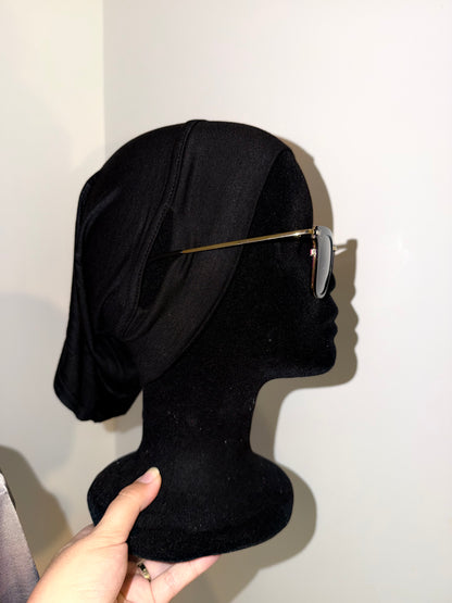 Bonnet sous hijab avec ouverture pour lunettes