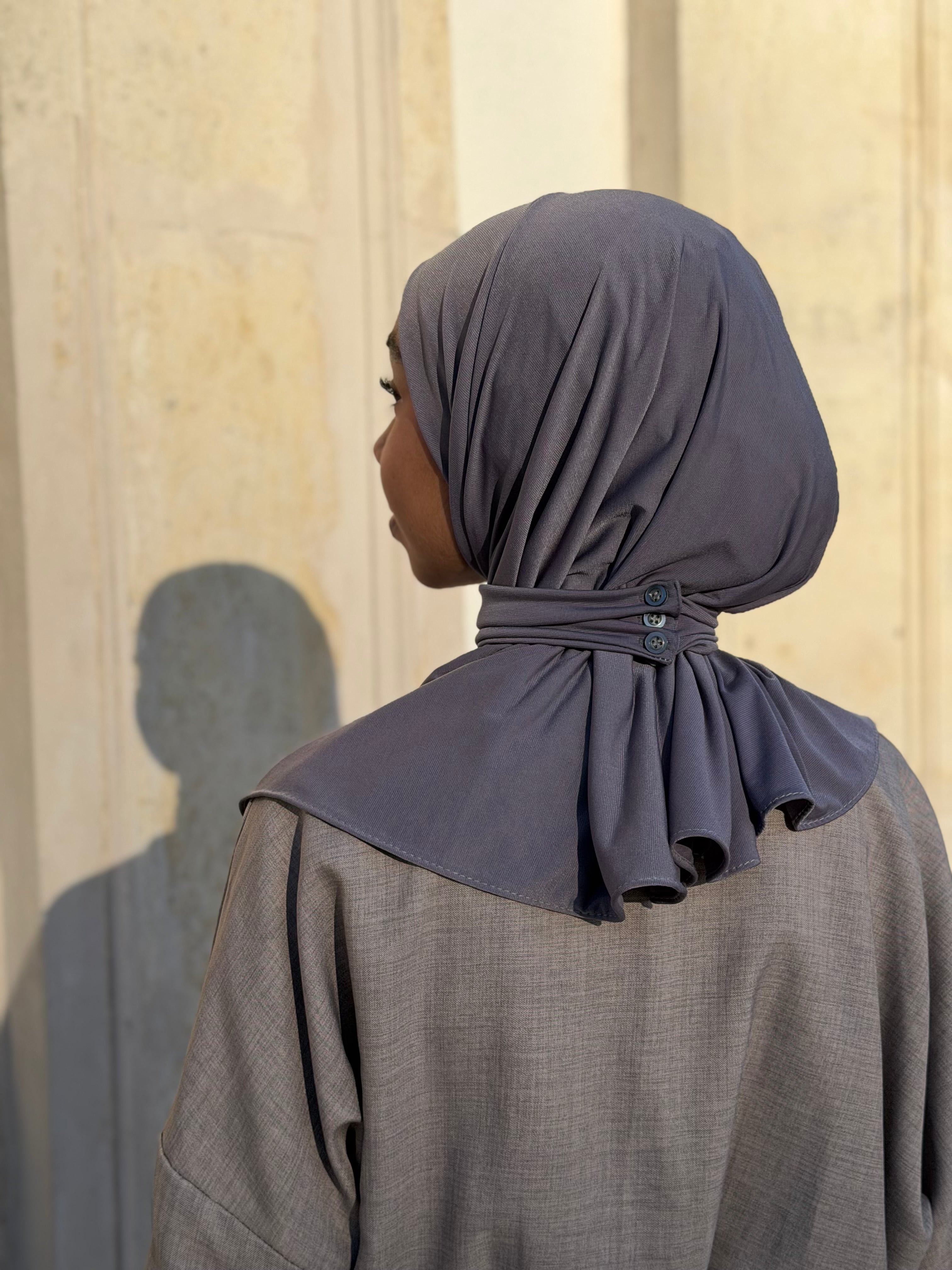 cagoule hijab boutonnee couleurs disponibles ronizz
