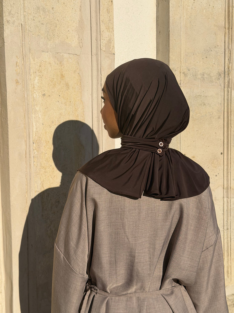 cagoule jersey liquide chocolat ronizz